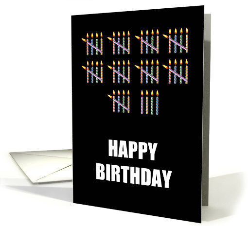 49th Birthday with Counting Candles card (1582674)