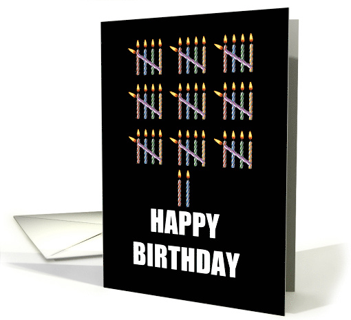 47th Birthday with Counting Candles card (1582678)