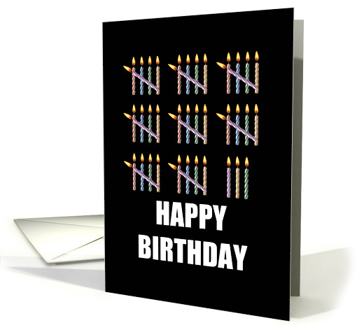 43rd Birthday with Counting Candles card (1582690)