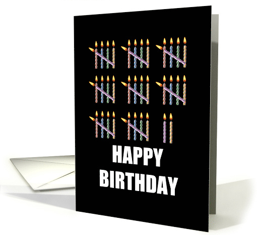 42nd Birthday with Counting Candles card (1582692)