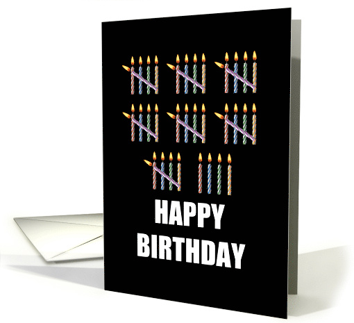 39th Birthday with Counting Candles card (1582698)