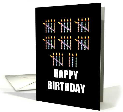 38th Birthday with Counting Candles card (1582710)