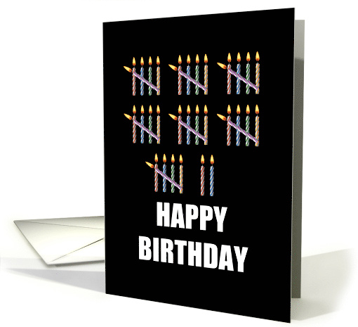 37th Birthday with Counting Candles card (1582714)