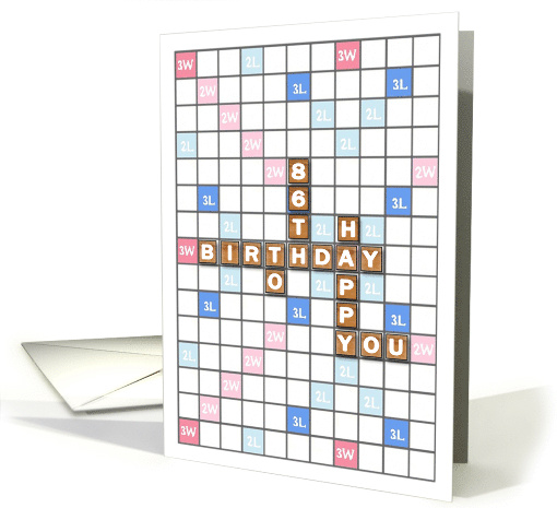 86th Birthday, Game Board card (1603324)