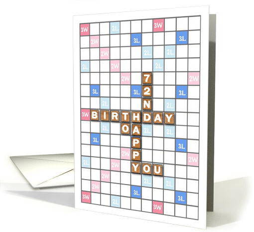 72nd Birthday, Game Board card (1603466)