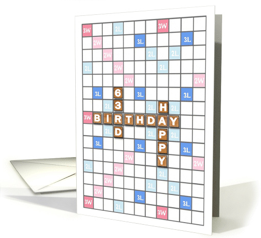 63rd Birthday, Game Board card (1603484)