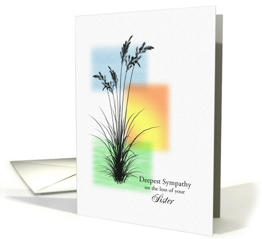 Sympathy Loss of Sister, with Grasses card (1608672)