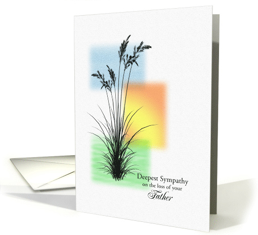 Sympathy Loss of Father, with Grasses card (1608916)