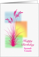 Add a Relation, Happy Birthday, with Grasses card