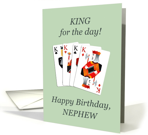 Nephew, Birthday, Four Kings Playing Cards Poker card (1613672)