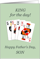 Son, Father’s Day, Four Kings Playing Cards Poker card