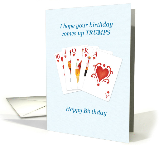 Birthday, Hearts Trumps Whist card (1614890)