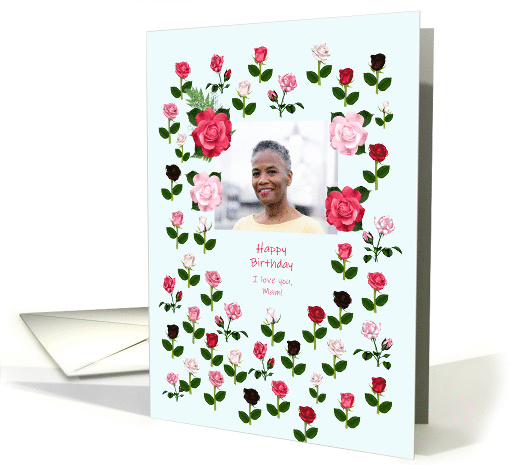 Mam Birthday Add a Picture Roses card (1616546)