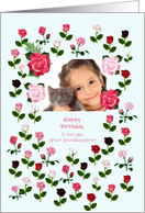 Great Granddaughter Birthday Add a Picture Roses card