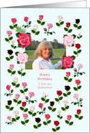 Godmother Birthday Add a Picture Roses card