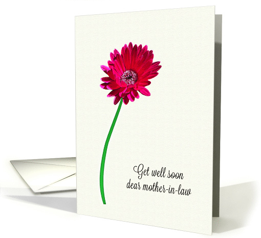 Mother-in-Law Get Well Soon Painted Flower card (1620498)