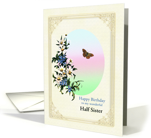 Add a Relative Birthday Flowers and Butterfly card (1623002)