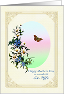 Ex-Wife Mother’s Day Flowers and Butterfly card