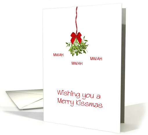 Christmas Mistletoe Kiss card (1626654)