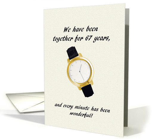 67th Wedding Anniversary Spouse Wrist Watch Every... (1631460)