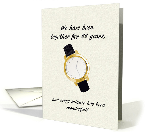 66th Wedding Anniversary Spouse Wrist Watch Every... (1631462)