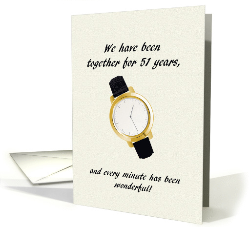 51st Wedding Anniversary Spouse Wrist Watch Every... (1631492)