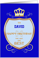 Add A Name Birthday with Shield card
