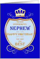 Nephew Birthday with Shield card