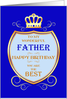 Father Birthday with Shield card