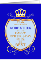 Godfather Father’s Day with Shield card