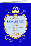 Ex-Husband Father’s Day with Shield card