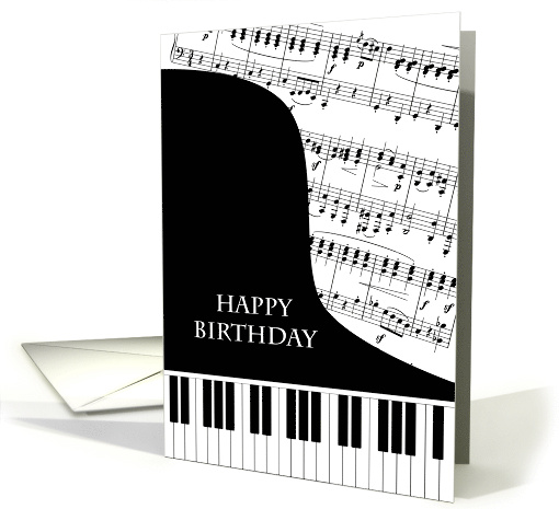 Piano and Music Birthday card (1648844)