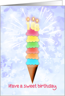 108th Birthday Giant Ice Cream card
