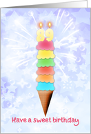 89th Birthday Giant Ice Cream card