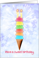 71st Birthday Giant Ice Cream card