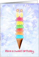 69th Birthday Giant Ice Cream card