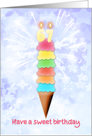 67th Birthday Giant Ice Cream card