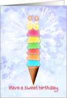 66th Birthday Giant Ice Cream card