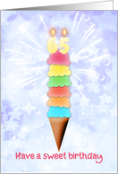 65th Birthday Giant Ice Cream card