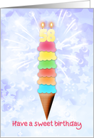 58th Birthday Giant Ice Cream card