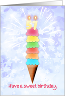 57th Birthday Giant Ice Cream card