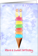 51st Birthday Giant Ice Cream card
