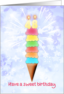 48th Birthday Giant Ice Cream card