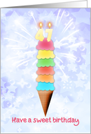 47th Birthday Giant Ice Cream card
