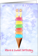 27th Birthday Giant Ice Cream card