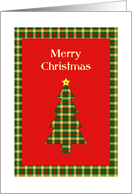 Tartan Christmas Tree card