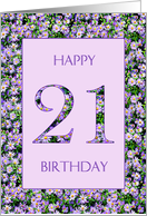 21st Birthday Purple...