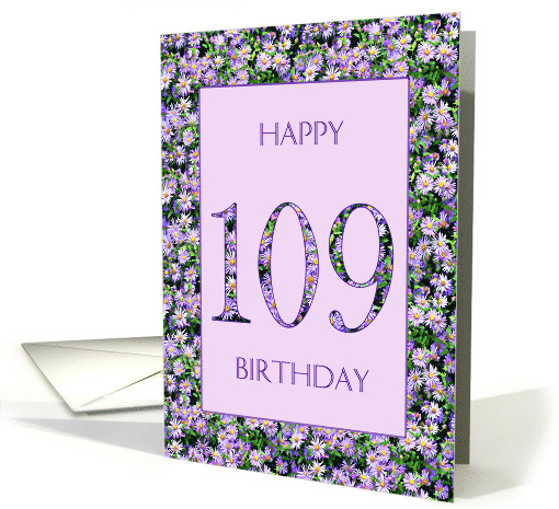 109th Birthday Purple Daisies card (1662104)