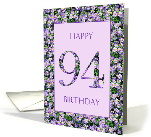 94th Birthday Purple Daisies card (1662136)