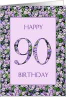 90th Birthday Purple...